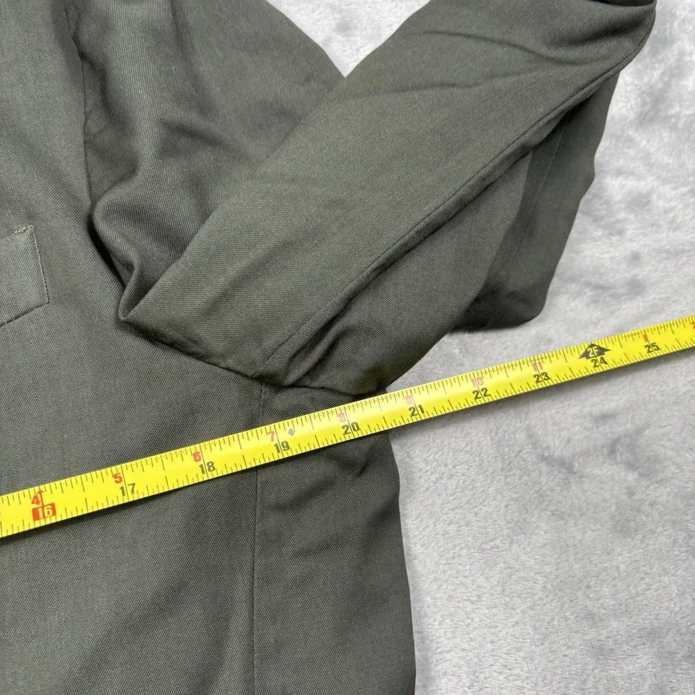 1901 Nordstrom 40S Extra Trim Fit Olive Green Wool Sport Coat Blazer Made Italy*